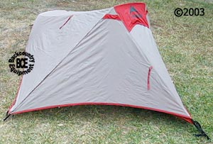 msr zoid 1.0 three season tent, view of tent with fly