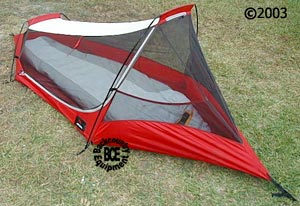 msr zoid 1.0 three season tent, view of tent interior with sleeping bag