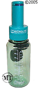 general ecology Microlite water filter and purifier, view of nalgene bottle