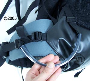 Gregory Makalu Pro : side view of nylon coated loops