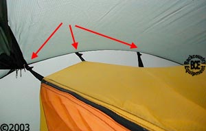 HIlleberg Akto 1 person 4 season tent: view of inner tent suspended