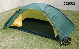 hilleberg unna 1 person mountaineering tent: front view