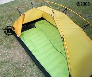 Hilleberg Unna 1 person Mountaineering tent:view of bags