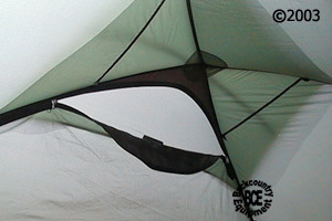 Hilleberg Unna 1 persono mountaineering tent: view of vent 