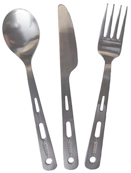 Vargo Titanium Spoon/Fork/Knife Set